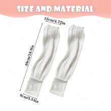 1 Pair Women's Summer Ice Wire Cooling Arm Cover - Breathable, Loose Sun Protection, Suitable For Driving And Outdoor Activities, Polyester Fabric, Light And Fashion, Outdoor Clothing | Breathable Sleeve | Woven Texture