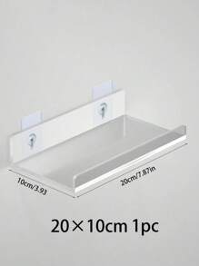 Clear Acrylic Shelves, 2 Packs Wall Mounted Floating Shelves, Bathroom Wall Mounted Shelves, Invisible Clear Bathroom Shelves, Home Decor Bookshelf