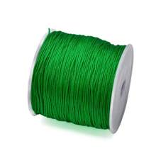 Corda de nylon de 50 m/rolo, tamanho 72, 0,8 mm, fio de nylon para tecelagem artesanal, para fabricação de joias, miçangas, acessórios para cordão de borla