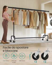 SONGMICS Clothes Drying Racks - Noir - Voir 4
