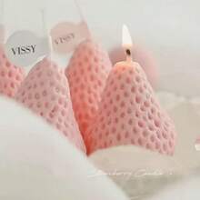 Fruit Scented Candles Charming Innovative Cheese Strawberry Banana Pear Peach Fruit Candles Home Decoration Scented Candles Fruit Scented Candles Handmade Gifts Cheese Ugly Orange Photo Props Home Decoration Gifts Valentine's Day Accompanying Gifts Birthday Candles Halloween Christmas Anniversaries Weddings And Other Occasions