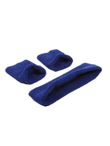 Sports Wristband Headband Three Pieces Set - Multicolor - View 3