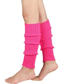 Leg Warmers For Women - Leg Warmers 80s Ribbed Knitted Long Socks For Party Sports