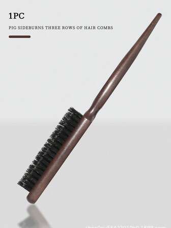 قطعة واحدة من مشط تصفيف الشعر، فرشاة شعر لإضفاء حجم وبروز تجعيد بثلاثة صفوف من الشعيرات