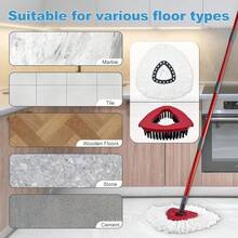 Mop Heads Replacements For Ocedar, Mop Replace Head For O Cedar, Spin Mop Replacement Head For Ocedar Easy Wring 1 Tank System, Mop Heads Include 2 Pack Spin Mop Refills And 2 Pack Scrubber Mop Head - cho bể Ocedar 1 - Xem 7