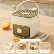 48-Slot Extra Large 2-Layer Ice Bucket With Built-In Mold, Portable Design For Easy Ice Making And Storage, Quick Access, Suitable For Parties, Outdoor Activities, Home Kitchen, Restaurant And Camping, Transparent Lid And Easy Grab Design
