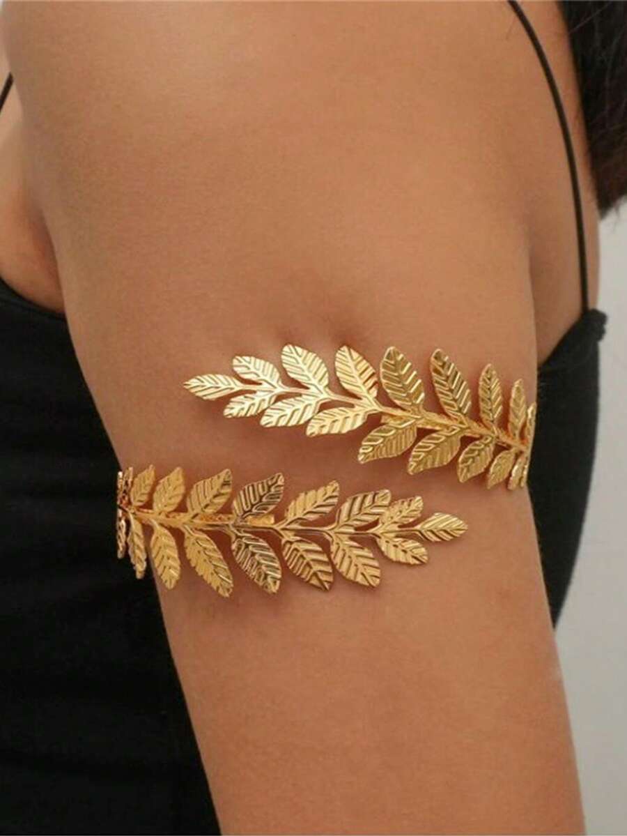 1pc Fashionable Leaf Bracelet, Suitable For Women Daily Wear In Spring/Summer - Leaves - View 1