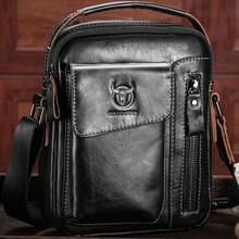 Men's Genuine Leather Retro Shoulder Bag, Casual Fashionable Handbag, Multifunctional Stylish Crossbody Bag, Suitable For Daily Travel Use, Fashionable Gift For Men Old Money Streetwear - Maroon - View 14