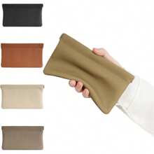 1pc. Self-Closed Head-Layer Leather Wallet. Passport And Driver's License Certificate Set. Headphone Data Cable Storage. Cash Storage Bag. Makeup Bag