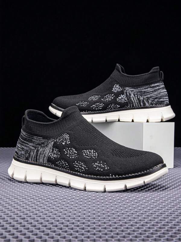 Men's Low-Top Breathable Lightweight Casual Sneakers, Fashionable Versatile Simple Style Athletic Shoes, Suitable For All Seasons