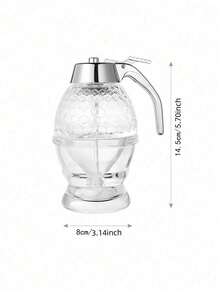 Chai xi-rô bơm sáng tạo, lọ đựng có đế, hộp đựng mật ong, chai đựng nước sốt, bình nhựa kín có phễu - Nhiều màu - Xem 7