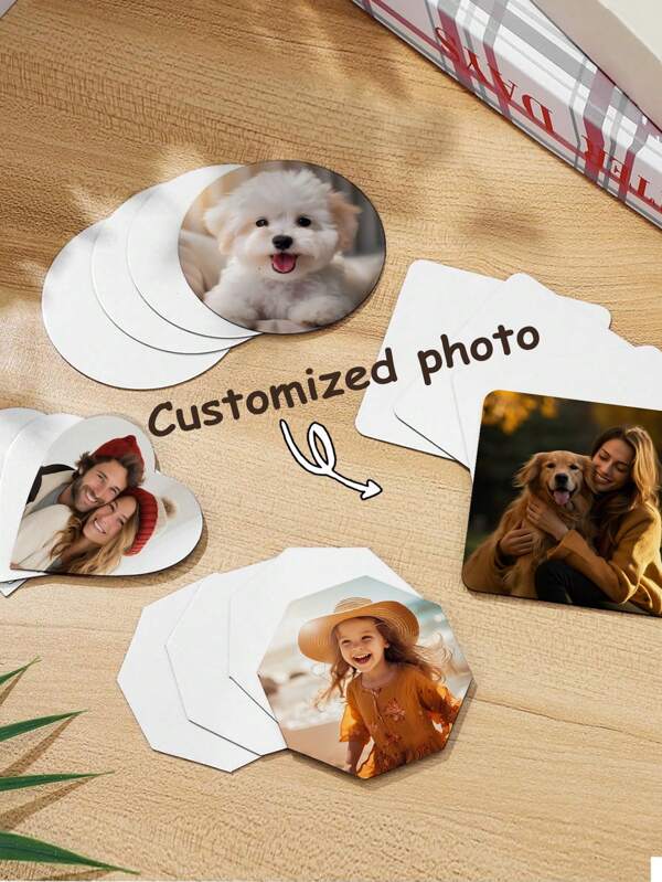 1pc Personalized Customized Photo Refrigerator Sticker, Five Shape Options, Customized Picture Refrigerator Sticker, Magnetic Backing, Perfect Gift For Home Decoration, Valentine's Day Gift, Graduation Season Gift, Gift For Her, For Him, For Mom And Dad, Gift For Family And Friends, Home Decoration, Decoration, Personalized Gift, Customized Holiday Birthday Gift