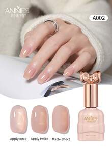 annies 10ml/1pc Transparent Nude Color Nail Polish Gel, 2025 New Style Natural White Moonlight Popular Color, Salon & DIY Use Nails - Multicolor - View 16