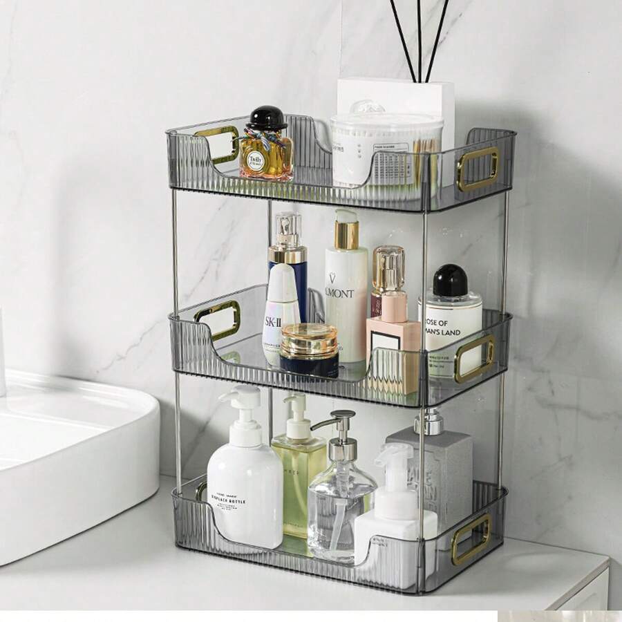 NetHong Storage Makeup Cosmetic Perfume Rotating Organiser Stand Tier Shelf UK