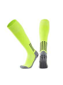 1 Pair Children Soccer Socks, Boys Professional Sports Socks With Anti-Slip Dots, Thick Terry, Knee-High, Suitable For Boys & Girls Ages 7-12