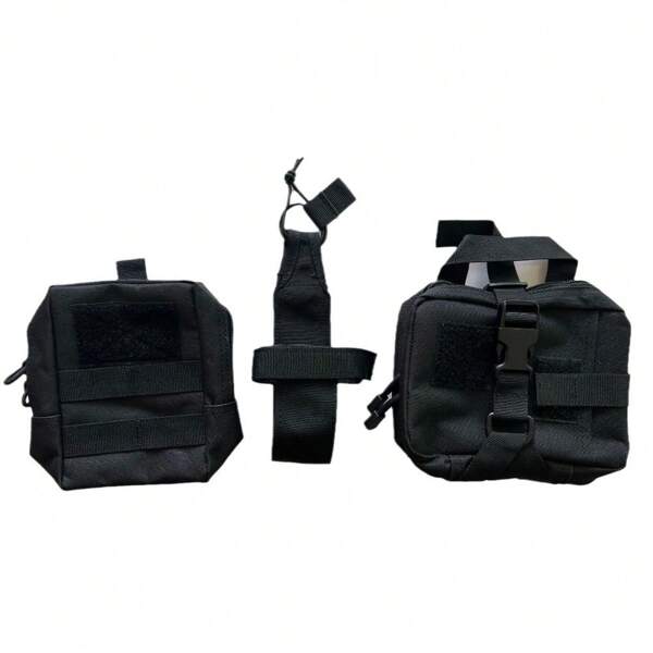 3 Stücke Set Hüfttasche für Outdoor, Tarnfarben Jagd Hüfttasche, Pendler Aufbewahrungstaschen, EDC Outdoor-Werkzeugetasche