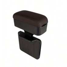 Adjustable Car Armrest Pad With Cup Holder, Comfortable Armrest Extender, Height Adjustable Arm Rest Storage Box For Most Vehicles