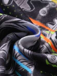 3pcs/Set Men's Fashionable Mixed Color & Pattern Underwear, Halloween Skeleton Casual Interesting Cute Polyester Elastic Waistband Thin Boxer Briefs, Suitable For Spring/Summer/Autumn - Multicolor - View 9