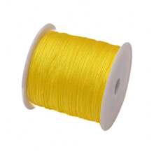 Corda de nylon de 50 m/rolo, tamanho 72, 0,8 mm, fio de nylon para tecelagem artesanal, para fabricação de joias, miçangas, acessórios para cordão de borla
