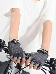 1 Pair /3pairs Of Children's Adjusting Net Design Multi-Color, Multi-Size, Breathable, Non-Slip, Wear-Resistant Fitness Gloves, Suitable For 3-12 Children Freehand Sports, Outdoor