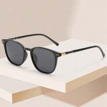 New Summer Beach Travel Vacation Couple Fashion Glasses, Colorful Round Lenses, Black Fashion Glasses For Women, Suitable For Driving, Fishing, Street Style, Parties, Family Outings Accessories For Summer Beach Vacation,Outdoor,Travel