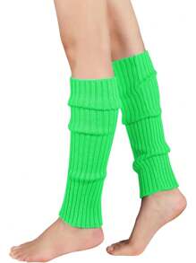 Leg Warmers For Women - Leg Warmers 80s Ribbed Knitted Long Socks For Party Sports
