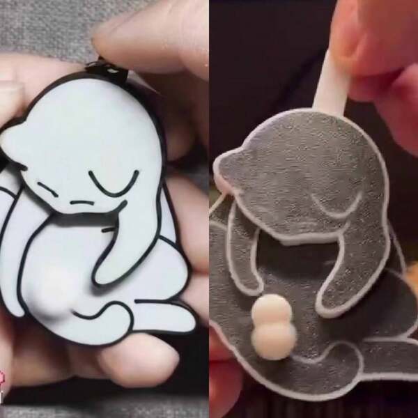 Cute Funny Cartoon Cat Decorative Hanging Puzzle Toy