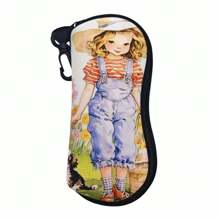 Portable Zipper Sunglasses Case, Rubber Zipper Eyeglasses Case - Portable Protective Glasses Case With Stand, Gender Reveal Party, Perfect For Birthdays, Weddings, Parties, The Perfect Gift For Colleagues, Friends, And Family, Back To School