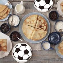 Football Shaped Napkin Disposable Football Party Napkin Sports Ball Napkin Football Dinner Tableware Set Unfolded Football Tableware Napkin, Suitable For Sports Party Supplies