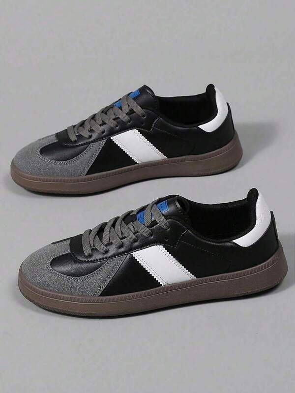 Men's New Breathable Leather Lightweight Casual Sneakers, Comfortable Athletic Shoes For Spring/Summer