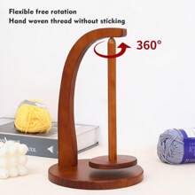 Wooden Yarn Holder For Crocheting – Magnetic Yarn Spinner With Personalized Touch – Yarn Winder And Crochet Accessories – Perfect Gift For Knitting Lovers