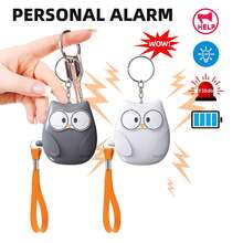 1pc/4pcs Eagle-Shaped Personal Alarm, Sound & Light Alarm, Emergency Lighting, Compact & Cute, 130dB High-Pitched Alarm, Suitable For Single Women, Elderly Living Alone, Jogging, Hiking, Safety Alarm - Multicolor - View 9