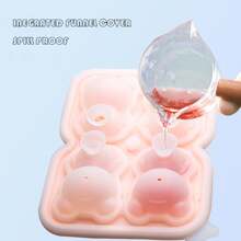 1pc Bear Shape Silicone Ice Cube Tray, Ice Cream/Ice Ball Mold