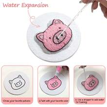 Pincel esponja para pintura con textura 3D, material adecuado para manualidades y pintura DIY