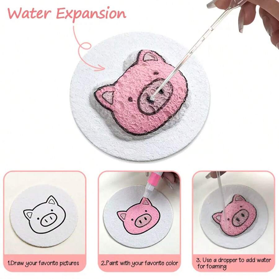 Pincel esponja para pintura con textura 3D, material adecuado para manualidades y pintura DIY