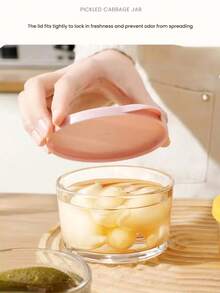 2 件/4 件玻璃泡菜碗，带盖密封食品储存容器，适用于携带酱料、调味品、零食，可重复使用的旅行调味杯，用于调味、蘸酱、酱汁和零食，迷你酸奶/辣椒酱调味杯