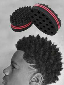1 pieza Herramienta de cuidado del cabello rizado africano, Esponja rizada de moda, Adecuada para que las personas negras permanenten el cabello rizado, Esponja de permanente africana, Esponja de peinado rizado, Esponja de filtro de memoria rizada, Esponja giratoria mágica para cortar el cabello, Estilo de trenzas africanas, Cepillo de esponja rizada, De vuelta a la escuela, Cepillo de peinado hacia atrás, Secador de pelo, Cabello, Barbero, Cabello, Viaje, Productos para el cabello, Herramientas para el cabello, Cosas para el cabello, Barbero, Accesorios de barbero, Barbería, Equipo de peluquería