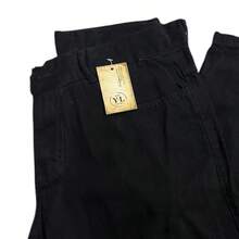 Balloon Bag Jeans Wide Leg Skater Style Top-Y.LCALCA - Black - View 4