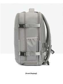 40x20x25cm 瑞安航空随身行李旅行背包，14 英寸笔记本电脑背包，适用于学校、户外、旅行、办公室，适合小学、初中、高中、工作、商务、通勤、运动毕业客舱随身行李包，航空公司认可的旅行必需品 - 灰色 - 查看 7