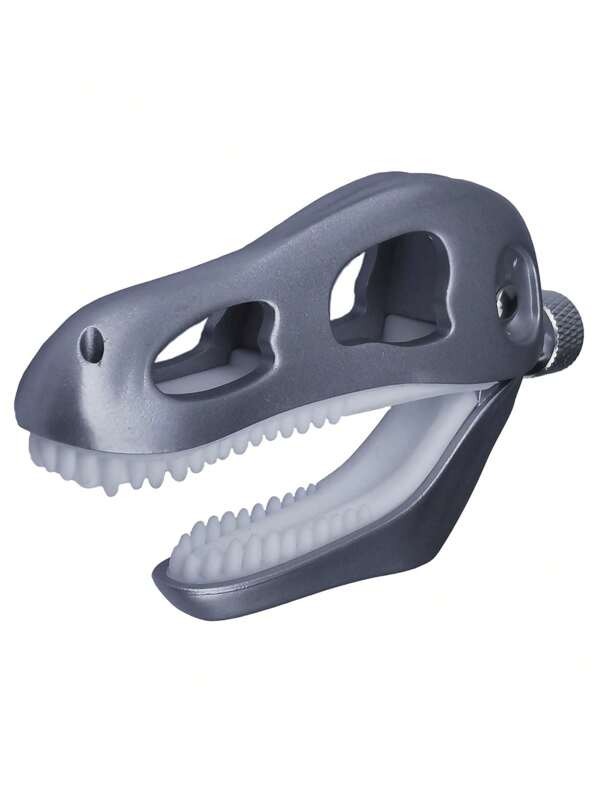(1 Stück) Dinosaurier-förmiger Gitarren-Stimmer, kreatives Tyrannosaurus Rex Schädel Design Gitarren-Stimmer, Zinklegierung Gehäuse+Silikon Zähne, rutschfest, geeignet für Ukulele, Bass & andere Instrumente, Geschenk für Musikliebhaber