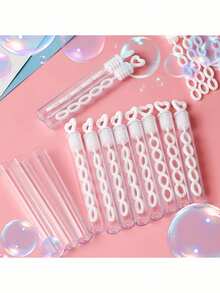 30 que thổi bong bóng hình trái tim màu trắng (không bao gồm dung dịch), thích hợp cho các dịp lễ, đám cưới, tiệc tùng, tiệc cô dâu, sinh nhật, tân gia và nhiều sự kiện khác. - trắng - Xem 4