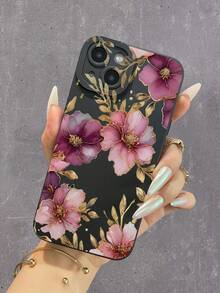 Estuche para teléfono Estuche para teléfono con patrón de flores de peonía y onda rizada compatible con Apple phone Case 6/11/12/13/14/15/15pro/15 Plus/15 Promax/X/Xs Mar/11pro/12pro/13pro/14pro/11promax/12promax/13pro74 - Multicolor 2 - Ver 5