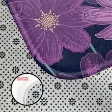 1 pieza Alfombra de piso antifatiga con superficie de felpa suave y estampado de flor morada, decoración del hogar, baño, cocina, entrada, regalo para el Día de la Madre y bodas, comodidad acolchada, relajante para los pies, decoración de baño, alfombra de baño, alfombra de piso, alfombra de exterior, felpudo de entrada, accesorios de baño, decoración de entrada - Morado - Ver 9