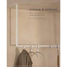 Metallbude RUBI Clothes Rail Height 80 X Width 60 Cm Square Coat Rail Ceiling Wardrobe For Clothes Jackets And Coats Robust Construction Made Of PowderCoated Metal - Black - View 2