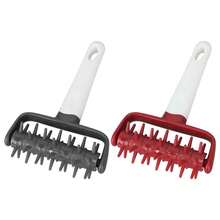 Rodillo Docker para masa de Pizza, perforador de agujeros para rueda, previene ampollas, herramienta de acoplamiento de Pizza densa con picos para el hogar y la cocina, 1. SBAW - Gris - Ver 8