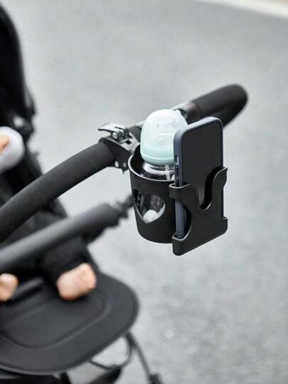 1 pezzo Portabottiglia a forma di cuore per passeggino - Accessorio universale per passeggino con portatelefono e portabibite per una facile idratazione durante gli spostamenti