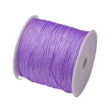 Corda de nylon de 50 m/rolo, tamanho 72, 0,8 mm, fio de nylon para tecelagem artesanal, para fabricação de joias, miçangas, acessórios para cordão de borla