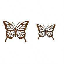 1 Stück rustikale Metall Schmetterling Statue, lebendiger und energiegeladener Schmetterling, Heimdekoration, Außengarten Dekoration, Outdoor Wandkunst, Muttertag, Abschlussgeschenk