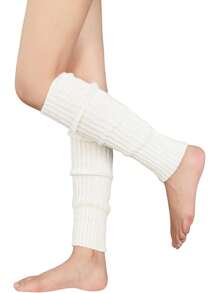 Leg Warmers For Women - Leg Warmers 80s Ribbed Knitted Long Socks For Party Sports
