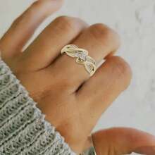 1 pieza Anillo chapado en oro de 14K con zirconia cúbica simulada, adecuado para compromiso, boda, fiesta y ocasiones especiales, apilable, 2 opciones de color